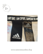 Load image into Gallery viewer, T-shirt Adidas - white and black pois - cotton - girl - 9/10 years
