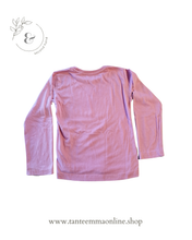 Load image into Gallery viewer, Long sleeve t-shirt - pink - cat - cotton - 7/8 anni - 128 cm