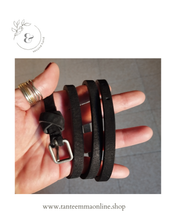Load image into Gallery viewer, Black belt in real leather - made in Italy - new without tag - woman Tante Emma Online