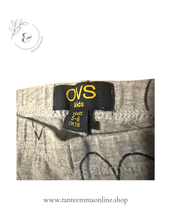 Load image into Gallery viewer, Leggins - grey with hearts - girl - cotton viscosa and elastan - spring - size 5/6 years