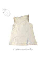 Load image into Gallery viewer, White tank - girl - cotton - summer - size 9 years, 134 cm