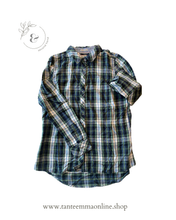 Load image into Gallery viewer, Plaid shirt - woman - green - Hilfiger Denim - size M