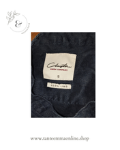 Load image into Gallery viewer, Shirt with Korean collar - woman - 100% linen - blue - woman - spring summer