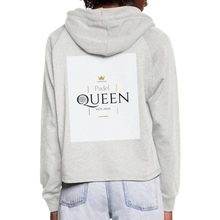 Load image into Gallery viewer, Padel Queen Est.2023 | Women’s Cropped Hoodie - Beige meliert