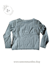 Load image into Gallery viewer, Sweater with flowers decoration - Gray - Okaidi - girl - 4 years - 104 cm
