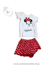 Load image into Gallery viewer, Minnie T-shirt and shorts - girl - summer - Disney - size 110/116 cm
