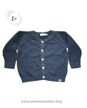 Load image into Gallery viewer, Blue cardigan - boy - 100% cotton - spring and autumn - size 6/9 months - 74 cm Tante Emma Online
