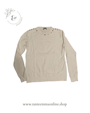 Load image into Gallery viewer, Liu-Jo white sweater with studs - xs - girl
