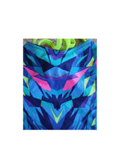 Load image into Gallery viewer, Swimsuit for swimming pool - blue violet fuchsia acid green and light blue - girl - 5/6 years - Nabaiji Tante Emma Online
