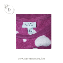Load image into Gallery viewer, Pile winter pajama with hearts - girl - 5/6 years - 116 cm
