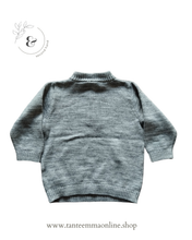 Load image into Gallery viewer, grey sweater with zip - boy - 100% cotton - H&amp;M - size 9/12 months - spring autumn Tante Emma Online
