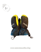 Load image into Gallery viewer, Mittens snow gloves - kids - yellow and blu - 5/6 years
