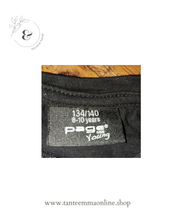 Load image into Gallery viewer, Gym short t-shirt - black - girl - size 8/10 years - 134/140 cm
