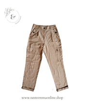 Load image into Gallery viewer, Cargo trousers - beige - woman - 100% polyester - Primark - size eur 38
