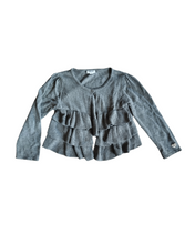 Load image into Gallery viewer, Sweater in cotton and angora - grey - girl - 3 years - 98 cm
