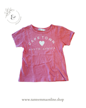 Load image into Gallery viewer, Pink T-shirt - Cape Town - cotton - girl - 9/10 years
