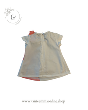 Load image into Gallery viewer, White dress - cotton - Prenatal - bow - girl - 3/4 months
