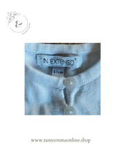 Load image into Gallery viewer, White cardigan - bolero - cotton - girl - 6 months - 67 cm
