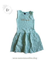 Load image into Gallery viewer, Sleeveless dress - teal - girl - 100% cotton - size 5 years - Kiabi
