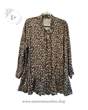 Load image into Gallery viewer, Long-sleeved cheetah shirt - elegant and modern - woman - Zara - size S Tante Emma Online
