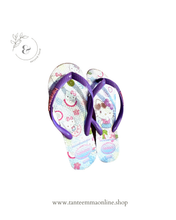 Load image into Gallery viewer, Flip Flops - Hello Kitty - violet - Havaianas - size 27/28
