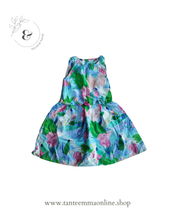 Load image into Gallery viewer, Sleeveless dress - flower fantasy - 100% cotton - girl - 5 years - summer
