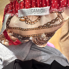 Load image into Gallery viewer, Shirt | red, gold, brown, white | M | Nara camicie Tante Emma Online
