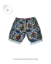 Load image into Gallery viewer, Short trousers - men - floreal pattern - 100% cotton - summer - Kruder - size 48
