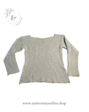 Load image into Gallery viewer, Short sweater - light blue - alpaca and wool - Size S - woman
