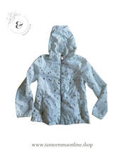 Load image into Gallery viewer, Rain duster - white with silver pois - 6/7 years - girl - Ovs Tante Emma Online
