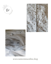 Load image into Gallery viewer, Rain duster - white with silver pois - 6/7 years - girl - Ovs Tante Emma Online
