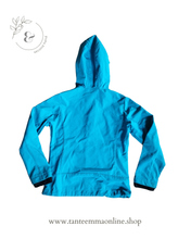 Load image into Gallery viewer, Sports Raincoat Jacket with Hood - Cmp - girl - Turquoise/pink fuchsia - 10 years - 140 cm
