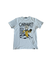 Load image into Gallery viewer, Short sleeve t-shirt - white - banana and lamp - Carhartt - junior - size XS
