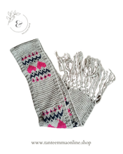 Load image into Gallery viewer, Acrylic wool scarf - woman - beige
