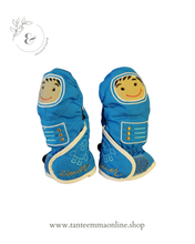 Load image into Gallery viewer, Baby mitts gloves - snow - autumn winter - size 12/24 months - light blue
