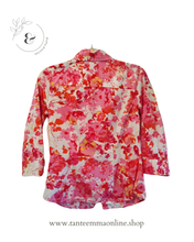 Load image into Gallery viewer, Shirt - woman - fantasy pattern - pink, white, fuchsia pink - Van Heusen - size XS Tante Emma Online
