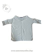 Load image into Gallery viewer, Short-sleeved shirt with opening on the shoulders - woman -cream color - Kiabi - size XL
