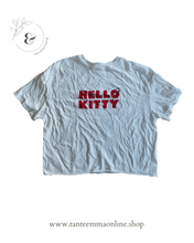 Load image into Gallery viewer, Short t-shirt - Hello Kitty - white - Bershka - woman - size XS
