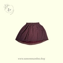 Load image into Gallery viewer, Elegant skirt woman | red wine polka dots | S | sisley - Tante Emma Online
