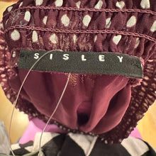 Load image into Gallery viewer, Elegant skirt woman | red wine polka dots | S | sisley - Tante Emma Online
